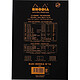 Avis RHODIA Bloc BLACK N°16 14,8x21cm 80F agrafées 80g Uni