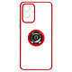 Avizar Coque pour Samsung Galaxy A23 5G Bi-matière Bague Métallique Support Vidéo Rouge Coque Anneau Rouge en Polycarbonate, Galaxy A23 5G