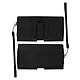 Avizar Housse ceinture Smartphone 6'' Étui Porte-cartes Passant-ceinture & Clip - Noir pas cher