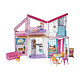 Mattel Coffret Maison de Poupée Barbie La maison à Malibu avec Accessoires Multicolore Les enfants peuvent décorer à leur guise les 6 pièces de cette maison de poupée de 2 étages avec plus de 25 accessoires transformables