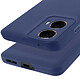 Avizar Coque pour Motorola Moto G85 Silicone Souple Mate Bleu Nuit pas cher