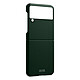 Avizar Coque Samsung Z Flip 3 Rigide avec Bande Antidérapante Vert Coque de protection spécialement conçu pour le Samsung Galaxy Z Flip 3