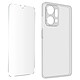 Avizar Coque pour Honor X7a Silicone Gel Souple avec Verre Trempé Dureté 9H transparent - Pack de protection intégrale 360° spécialement conçu pour Honor X7a