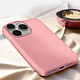 Acheter Avizar Coque pour iPhone 15 Pro Silicone Premium Semi rigide Finition Mate Douce  Rose