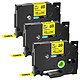 3 Rubans TZe-631 Noir sur Jaune cassette recharge pour étiqueteuse Brother 3 Rubans TZe-631 Noir sur Jaune cassette recharge pour étiqueteuse Brother