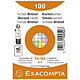 EXACOMPTA Paquet de 100 fiches Bristol quadrillé 5x5 non perforé 74x105mm - Couleurs assorties x 20 Fiche Bristol