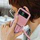 Avis Avizar Coque pour Samsung Z Flip 4 Cuir Porte cartes Bandoulière  Versatile Case rose gold