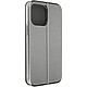 Avizar Housse pour iPhone 14 Pro Max Clapet Porte-carte Support Vidéo Design élégant  Gris - Un étui de protection, série Class Book, pour iPhone 14 Pro Max, qui combine style et fonctionnalité