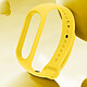 Avizar Bracelet pour Xiaomi Mi Band 5 / 6 / 7 Silicone Soft Touch Waterproof Jaune pas cher