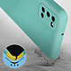 Avis Avizar Coque pour Samsung Galaxy A03s Silicone Semi-rigide Finition Soft-touch Fine Turquoise