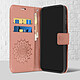 Avis Avizar Étui Samsung S20 FE Portefeuille Support Vidéo Motif Mandala Fleur Rose gold