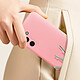 Avizar Coque pour Samsung Galaxy S24 Semi-rigide Mat Anti-traces Dragonne Rose Poudré pas cher