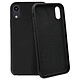 Avizar Coque iPhone XR Silicone Semi-rigide Mat Finition Soft Touch noir - Coque de protection spécialement conçue pour Apple iPhone XR