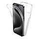 Evetane Coque iPhone 15 Pro Max 360° intégrale Protection avant et arrière silicone transparente Motif Coque iPhone 15 Pro Max 360° intégrale Protection avant et arrière silicone transparente