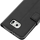 Avizar Housse Etui Folio Portefeuille pour Samsung Galaxy S6 - Noir pas cher