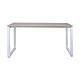 Bureau Blanc MT1 Elégance L120xP67 Hêtre et Blanc Bureau Blanc L120x P67 Plateau Hêtre et Piétement Blanc