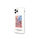 U.S Polo Coque pour Apple iPhone 11 Pro Gamme American Flag en TPU Blanc Offre une protection robuste contre les chocs et les rayures