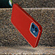 Avizar Coque Apple iPhone 12 Mini Paillette Amovible Silicone Semi-rigide Rouge pas cher