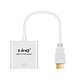 LinQ Adaptateur Vidéo HDMI Mâle vers VGA Femelle 1080P  Blanc Câble/Adaptateur Vidéo HDMI Mâle vers VGA Femelle conçu par LinQ