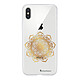 LaCoqueFrançaise Coque iPhone Xs Max silicone transparente Motif Mandala Or ultra resistant Coque iPhone Xs Max silicone transparente Mandala Or ultra resistant Protection housse Motif Ecriture Tendance