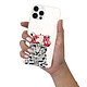 Evetane Coque iPhone 12 Pro Max 360 intégrale transparente Motif Leopard Couronne Tendance pas cher