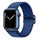 Avizar Bracelet pour Apple Watch 41mm et 40mm et 38 mm Nylon Tressé Ajustable par Boucle Métallique  bleu - Un bracelet en nylon tressé conçu pour Apple Watch Series 8 et 7 41mm / Series SE 2022, SE, 6, 5, et 4 40mm / Series 3, 2 et 1 38mm