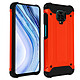 Avizar Coque Xiaomi Redmi Note 9S/Note 9 Pro/Note 9 Pro Max Antichute 1.8m Rouge Bi-matière, revêtement intérieur en silicone gel et armature en polycarbonate