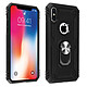 Avizar Coque iPhone X et XS Bi matière Rigide et Souple Bague Support Vidéo noir Préserve votre smartphone contre les chocs, les chutes et les rayures du quotidien.