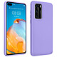 Avizar Coque Huawei P40 Silicone Semi-rigide Finition Soft Touch Violet Coque de protection spécialement conçue pour Huawei P40