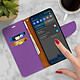 Acheter Avizar Housse Samsung Galaxy S21 Folio Portefeuille Support Vidéo Dragonne Violet