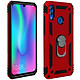 Avizar Coque Huawei P Smart 2019 / Honor 10 Lite Bi matière Bague Support rouge Préserve votre smartphone contre les chocs, les chutes et les rayures du quotidien.