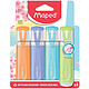 MAPED Surligneur FLUO'PEPS PASTEL, blister de 4 Surligneur