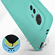 Avis Avizar Coque pour Xiaomi 12T et 12T Pro Silicone Semi-rigide Finition Soft-touch Fine  turquoise