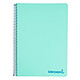 LIDERPAPEL carnet spirale A6 Micro Wonder 240 pages 90g 5x5mm 4 bandes Vert x 3 Cahier