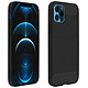 Avizar Coque Apple iPhone 12 Pro Max Protection Souple Carbone Métal Brossé Noir Coque souple en silicone gel flexible et résistant pour Apple iPhone 12 Pro Max