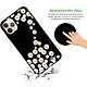 Avis Evetane Coque iPhone 11 Pro Silicone Liquide Douce noir Marguerite