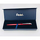 Avis PENTEL Coffret Roller encre gel rétractable BL2007, corps fin métal rouge, encre Noire