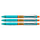 PENTEL Porte-mines Q-Erase, 0,5 mm, menthe/orange x 3 Porte-mines