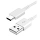 Samsung Câble USB vers USB type C Original  EP-DW700CWE Blanc charge et synchro