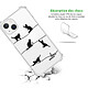 Avis Evetane Coque iPhone 13 Mini anti-choc souple angles renforcés transparente Motif Chat Lignes