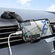 Acheter LinQ Support Voiture pour Smartphone Pinces Ajustables Fixation Ventouse Noir