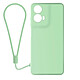 Avizar Coque pour Motorola Moto G24, G04 et G04s Silicone Soft-touch Dragonne Vert Pâle - Semi-rigide, elle préserve efficacement des chutes et rayures du quotidien