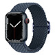 Avizar Bracelet pour Apple Watch 41mm et 40mm et 38 mm Nylon Tressé Ajustable par Boucle Métallique  bleu roi - Un bracelet en nylon tressé conçu pour Apple Watch Series 8 et 7 41mm / Series SE 2022, SE, 6, 5, et 4 40mm / Series 3, 2 et 1 38mm