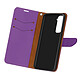 Avizar Housse Samsung Galaxy S21 Folio Portefeuille Support Vidéo Dragonne Violet - Etui de protection spécialement conçu pour Samsung Galaxy S21