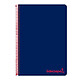 LIDERPAPEL Cahier spirale A7 micro wonder 200 pages 90g quadrillé 5x5mm - Bleu Marine Cahier