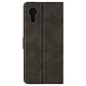 Avizar Étui pour Samsung Galaxy Xcover 7 Portefeuille Support Vidéo Noir - Housse portefeuille noir de la série Khazneh vous permettant de protéger votre Samsung Galaxy Xcover 7 tout en gardant vos billets à proximité