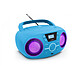 BIGBEN CD61BLUSB - Lecteur Radio Cd Portable Usb Bleu + Speakers Lumineux - CD61BLUSB Lecteur Radio Cd Portable Usb Bleu + Speakers Lumineux - CD61BLUSB