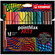 STABILO Stylo-feutre pointMax ARTY, étui carton de 18 Crayon feutre