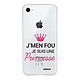 Evetane Coque iPhone 7/8/ iPhone SE 2020/ 2022 silicone transparente Motif Je suis une princesse ultra resistant Coque iPhone 7/8/ iPhone SE 2020/ 2022 silicone transparente Je suis une princesse ultra resistant Protection housse Motif Ecriture Tendance