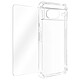 Avizar Coque pour Google Pixel 8 Coins Renforcés Antichoc + Verre Trempé 9H Transparent Pack de protection intégral 360° spécialement conçu pour Google Pixel 8